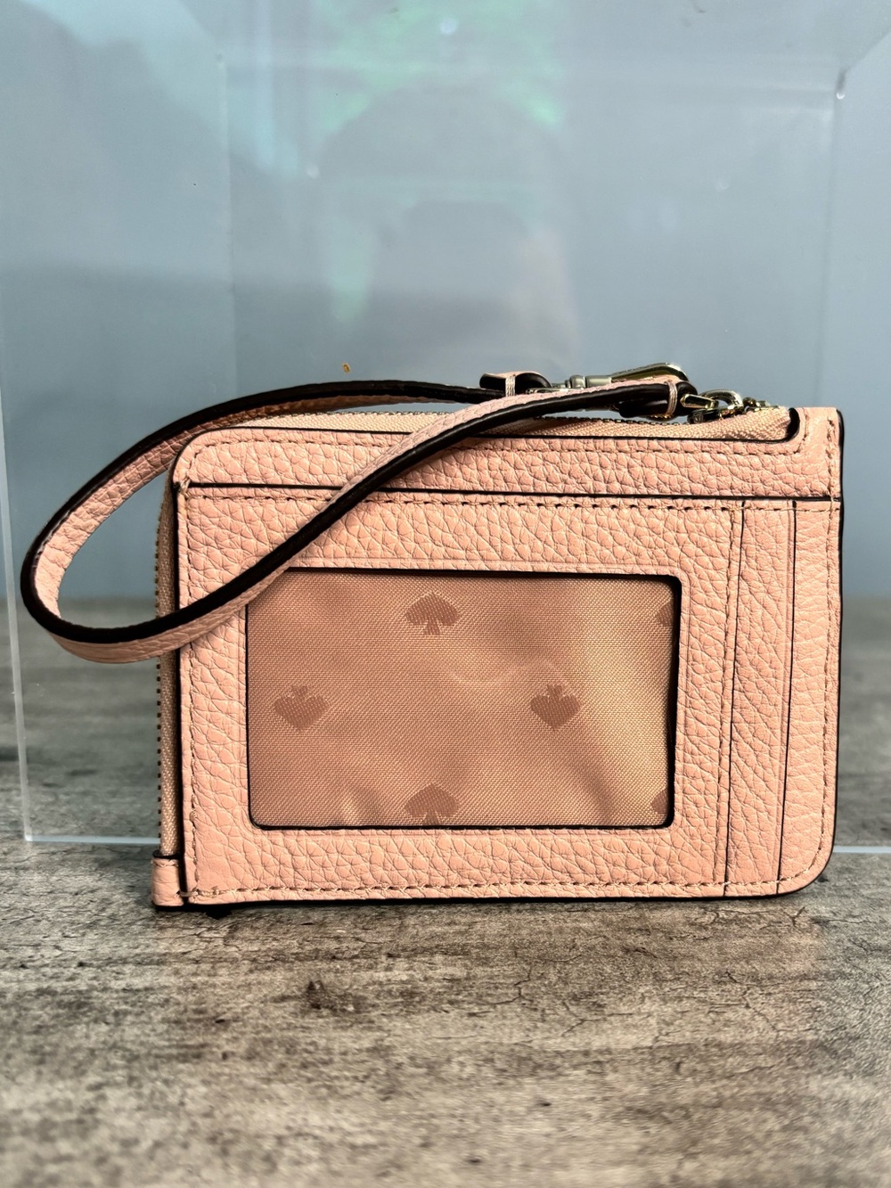 Kate Spade Leila Small Card Holder Wristlet Keychain WLR00398 Light Pink - Picture 2 of 9